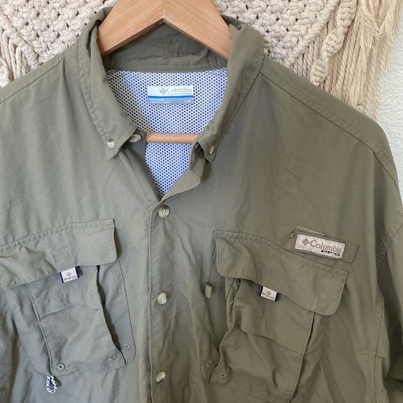 Columbia Men's Olive Jacket pFG large - Picture 2 of 5
